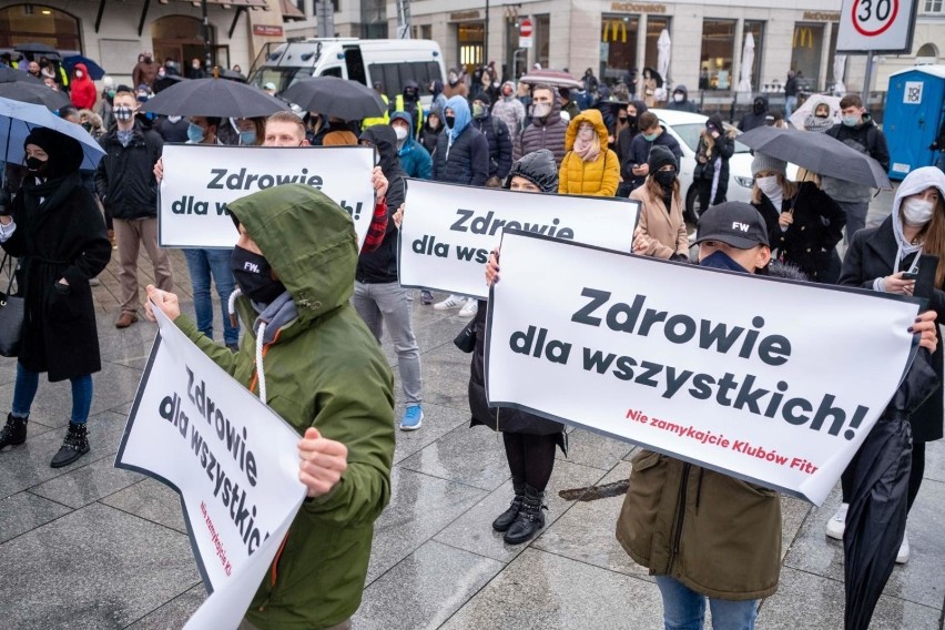 Sobotni protest branży fitness w Warszawie