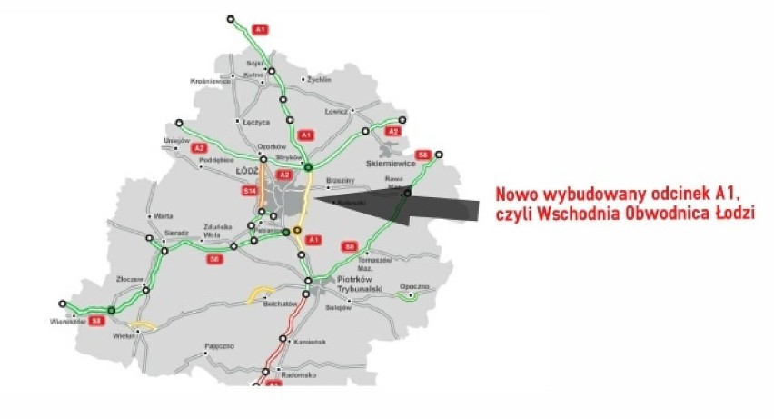 Szybciej ze Śląska nad morze! 1 lipca otworzą „łódzki” odcinek autostrady A1