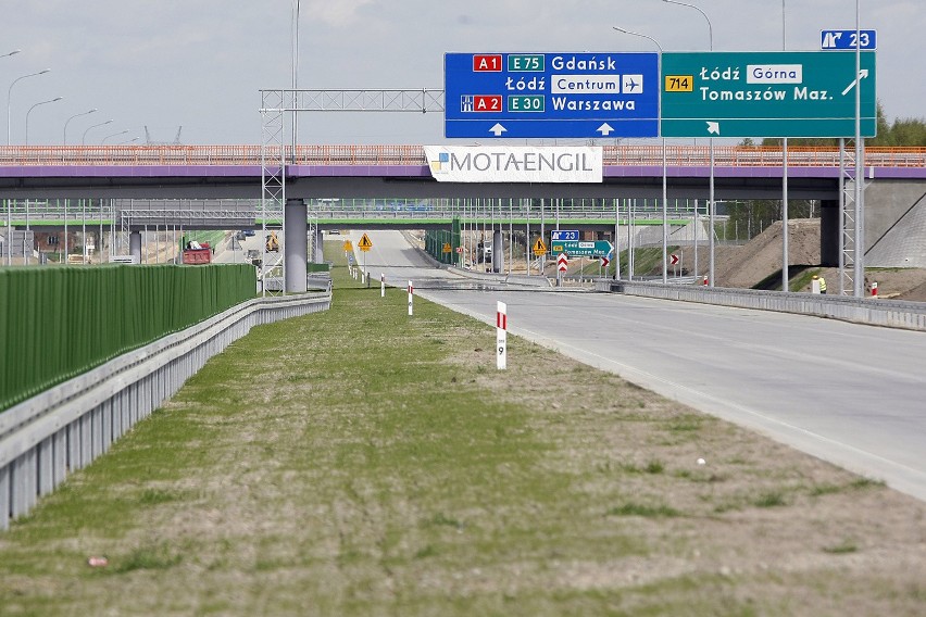 Łódzki odcinek autostrady A1. Zdjęcia z budowy