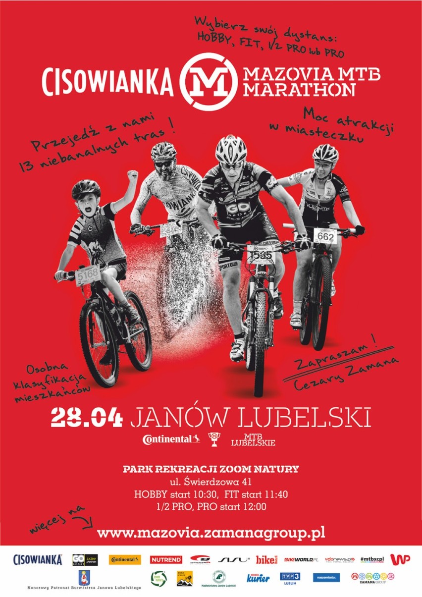 Cisowianka Mazovia MTB Marathon w Janowie Lubelskim - Sprawdź, co zaplanowano
