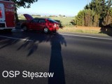 Wypadek na drodze krajowej nr 5 koło Stęszewa - trzy osoby ranne i duże utrudnienia w ruchu