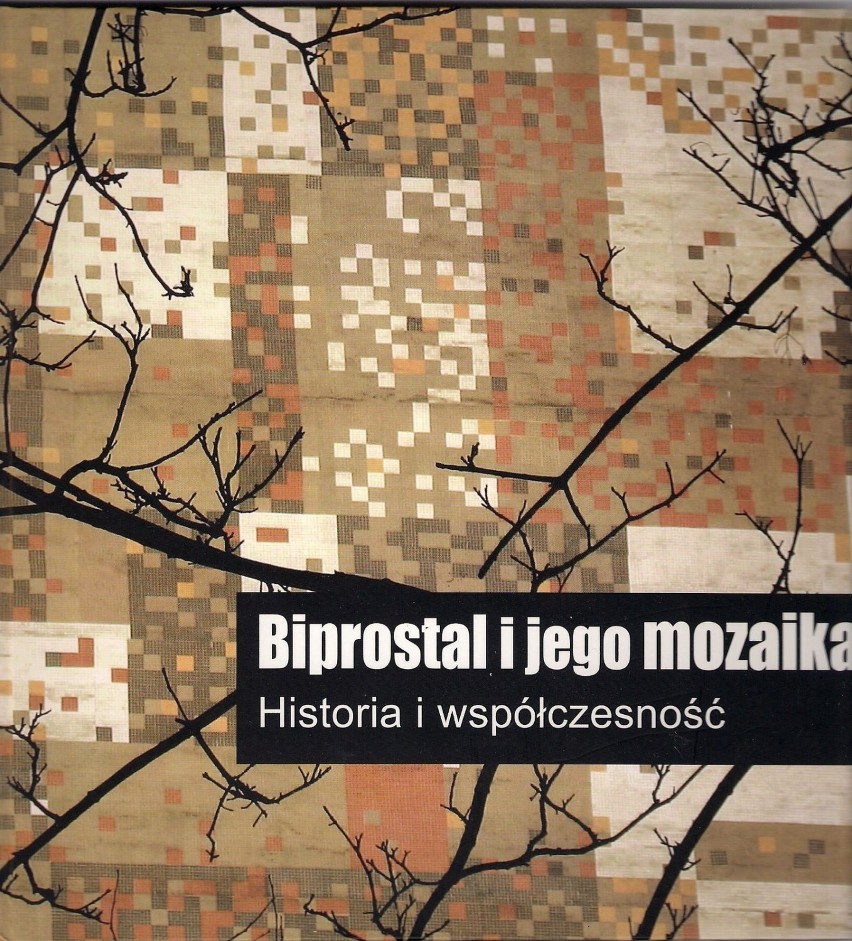 Okładka książki o historii Biprostalu i mozaice.