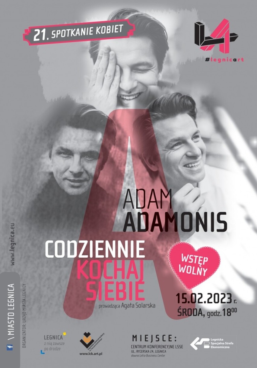Dziś 15 lutego kolejne Spotkanie Kobiet w Legnicy. Gościem będzie Adam Adamonis, znany aktor i tancerz