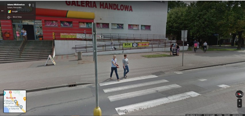 Przyłapani na ulicach Sztumu! Mieszkańcy uchwyceni przez Google Street View