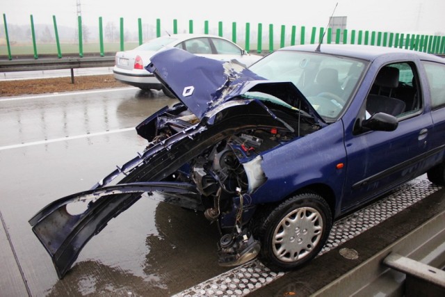 Wypadek na autostradzie A4