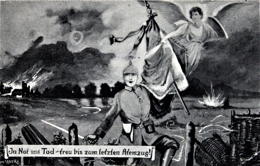 Niemiecka pocztówka propagandowa z czasów I wojny światowej