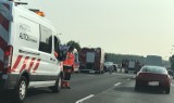 Zderzenie trzech samochodów na A4, między Katowicami a Rudą Śląską