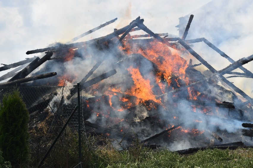 Spłonęła stodoła w Srocku Wielkim
