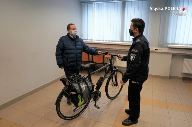 Lubliniecka policja otrzymała rower od władz miasta