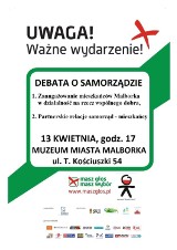 Malbork. Wkrótce debata o samorządzie w ramach akcji "Masz Głos". Organizatorzy liczą na obecność mieszkańców