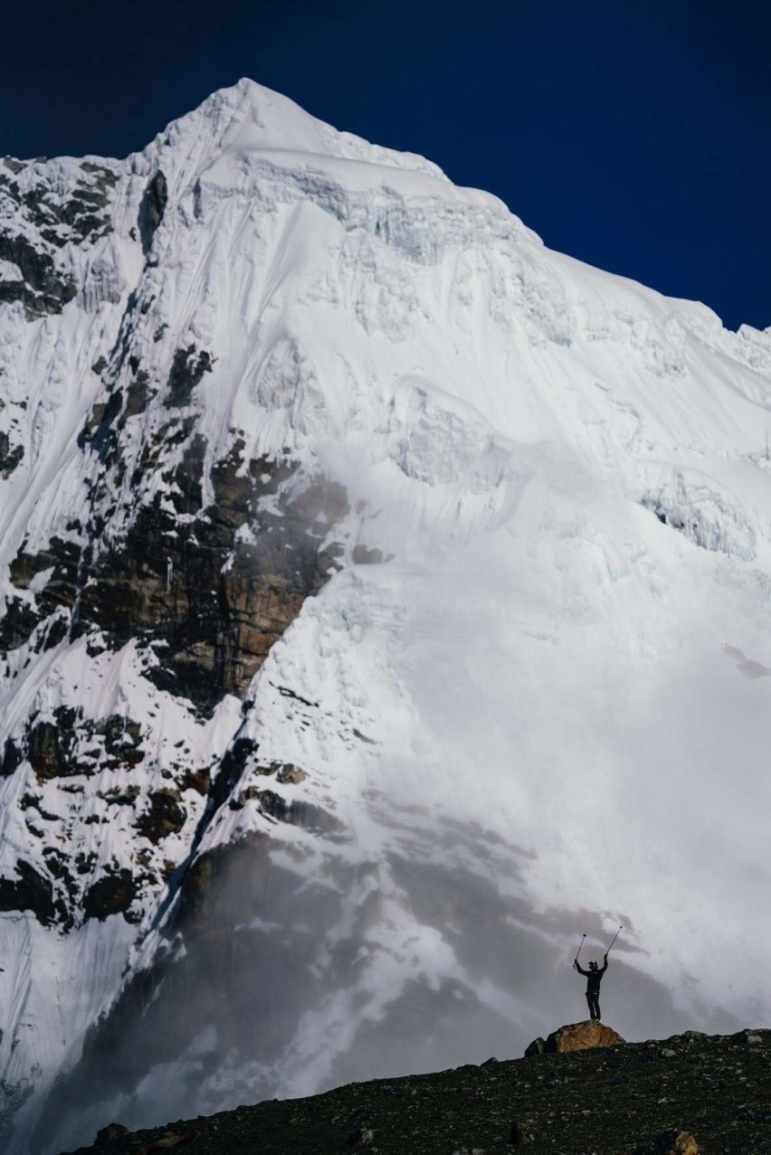 Andrzej Bargiel w bazie pod Everestem