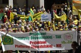 Protest działkowców w Szczecinie [zdjęcia]
