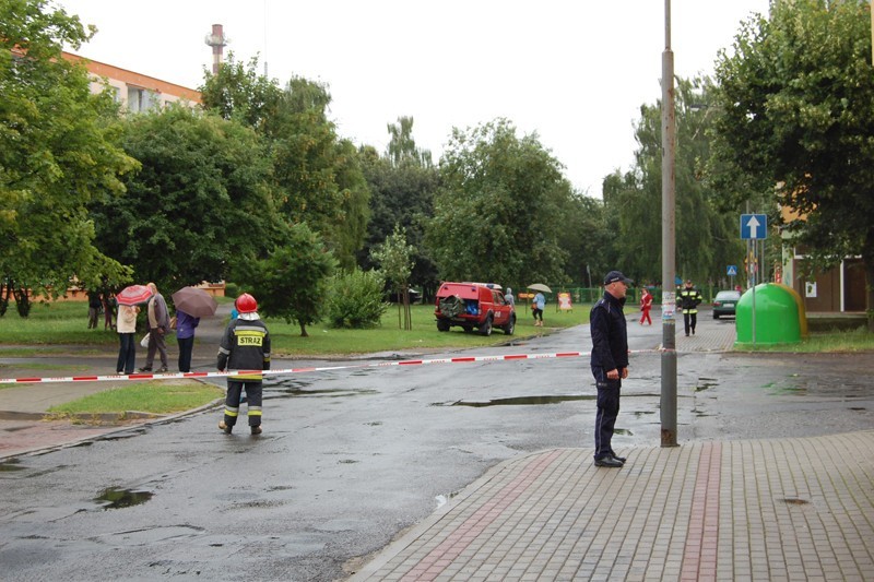 Niewybuch na terenie straży pożarnej w Choszcznie [ZDJĘCIA]