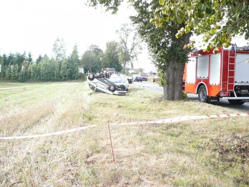 Wypadek w Nowym Mieście Lubawskim - zdjęcia