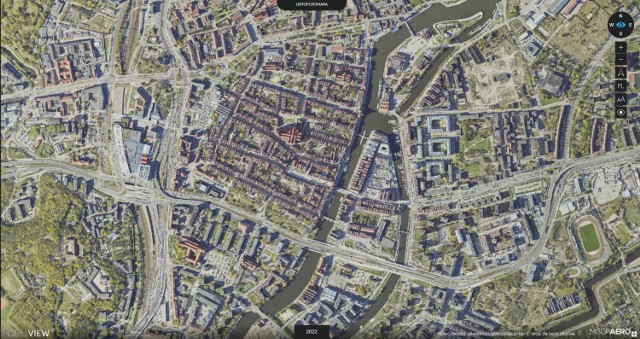 Gdańsk. Tutaj sprawdzisz wymiary swojej działki i potencjał solarny budynku. Miasto ma nową ortofotomapę