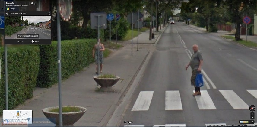 Na zdjęciach kamery Google Street View uchwyciły ulice m.in....