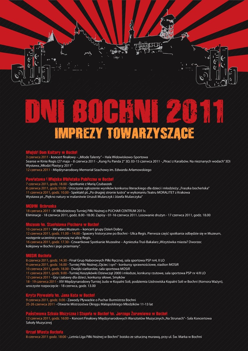 Dni Bochni 2011: program, atrakcje, dojazd