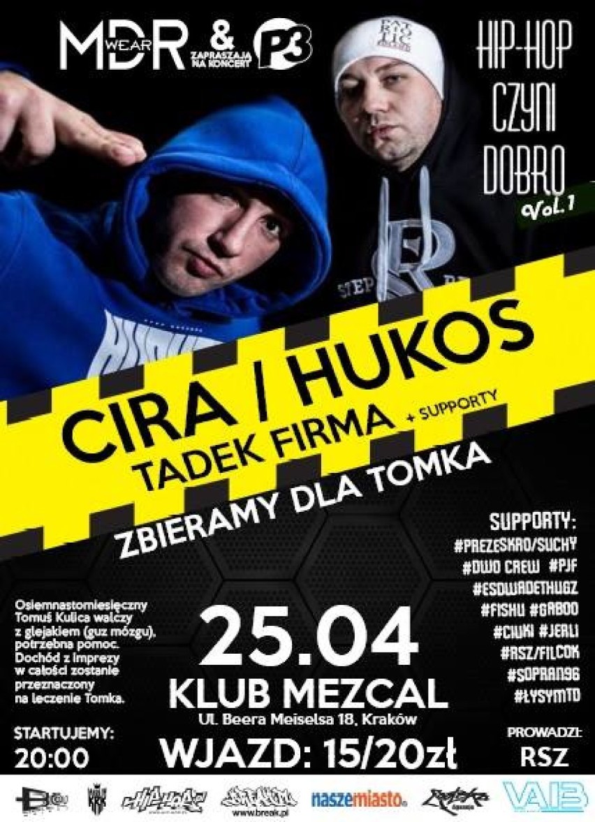 Hip-Hop czyni dobro - koncert już 25 kwietnia w Krakowie
