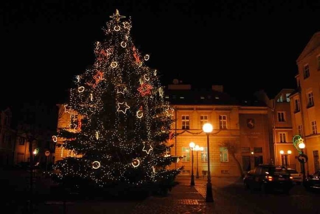 Choinka na placu Wolności