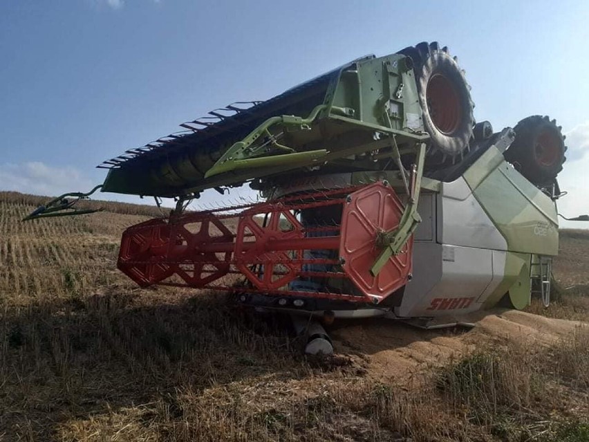 Dachowanie kombajnu? Niemożliwe? A jednak. Okazuje się, że...