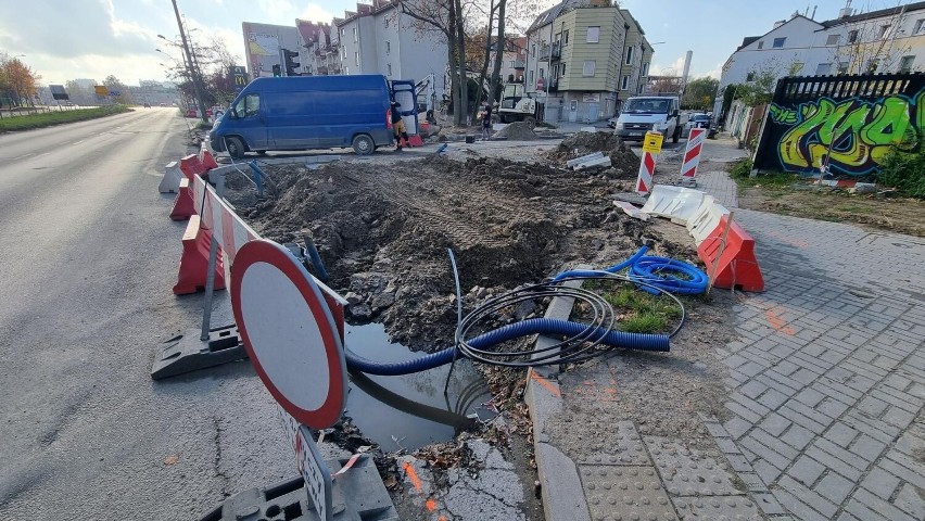 Wlot ulicy Niskiej do alei Solidarności jest przebudowywany...