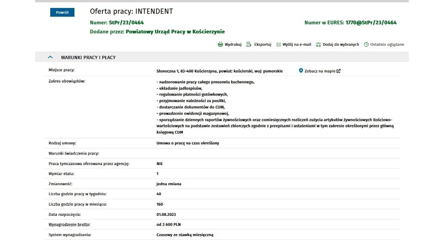 Praca w Kościerzynie i powiecie kościerskim - maj 2023