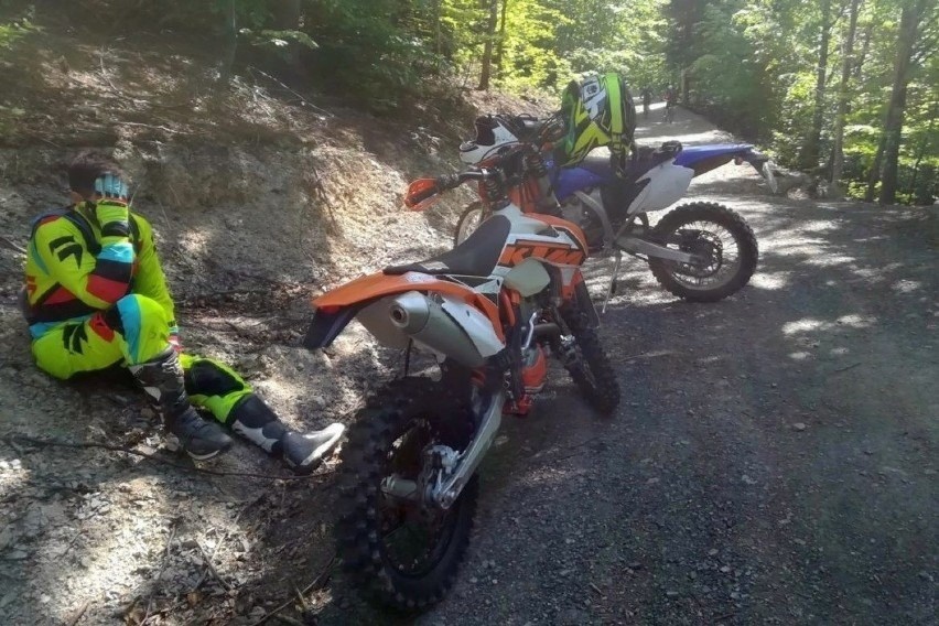 Wjazd quadem lub motocrossem do lasu jest zabroniony