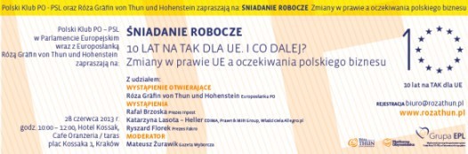 Jaką Unię Europejską pokochają polscy przedsiębiorcy? W piątek debata w Krakowie