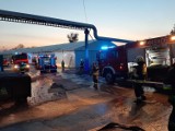 Pożar w zakładzie produkcyjnym w Krapkowicach. Na miejsce skierowano 14 zastępców straży pożarnej