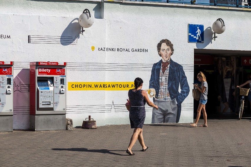 Chopin w drodze do metra. Nowy mural na "patelni" [ZDJĘCIA]