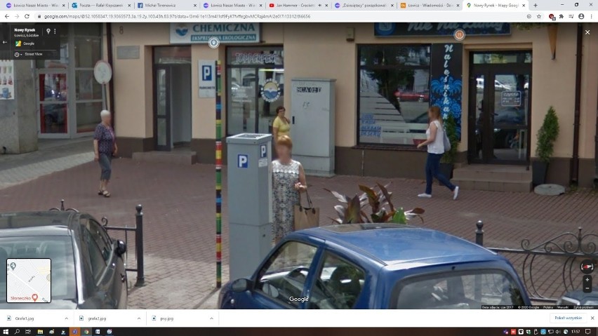Nowy Rynek w Łowiczu i okolice na Google Street View. Kogo złapała kamera? [ZDJĘCIA]