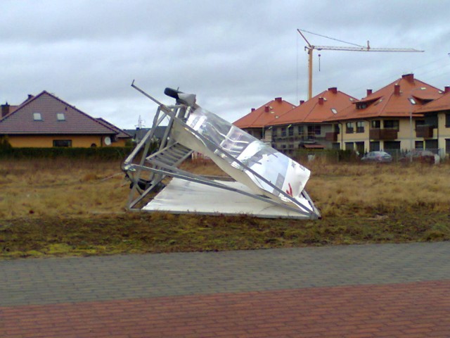 Straż pożarna w Pile usuwała skutki wichury