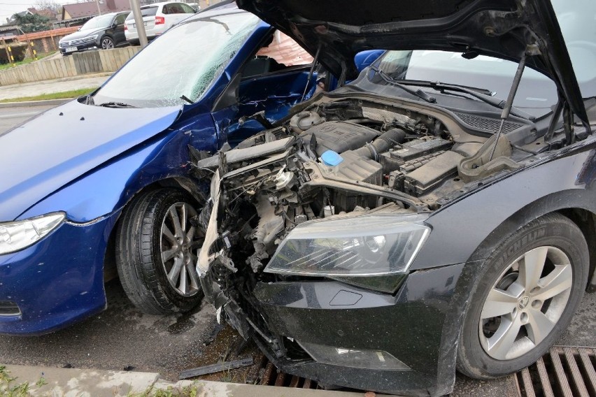 Wypadek na Wrzosowej w Kielcach. Były utrudnienia w ruchu