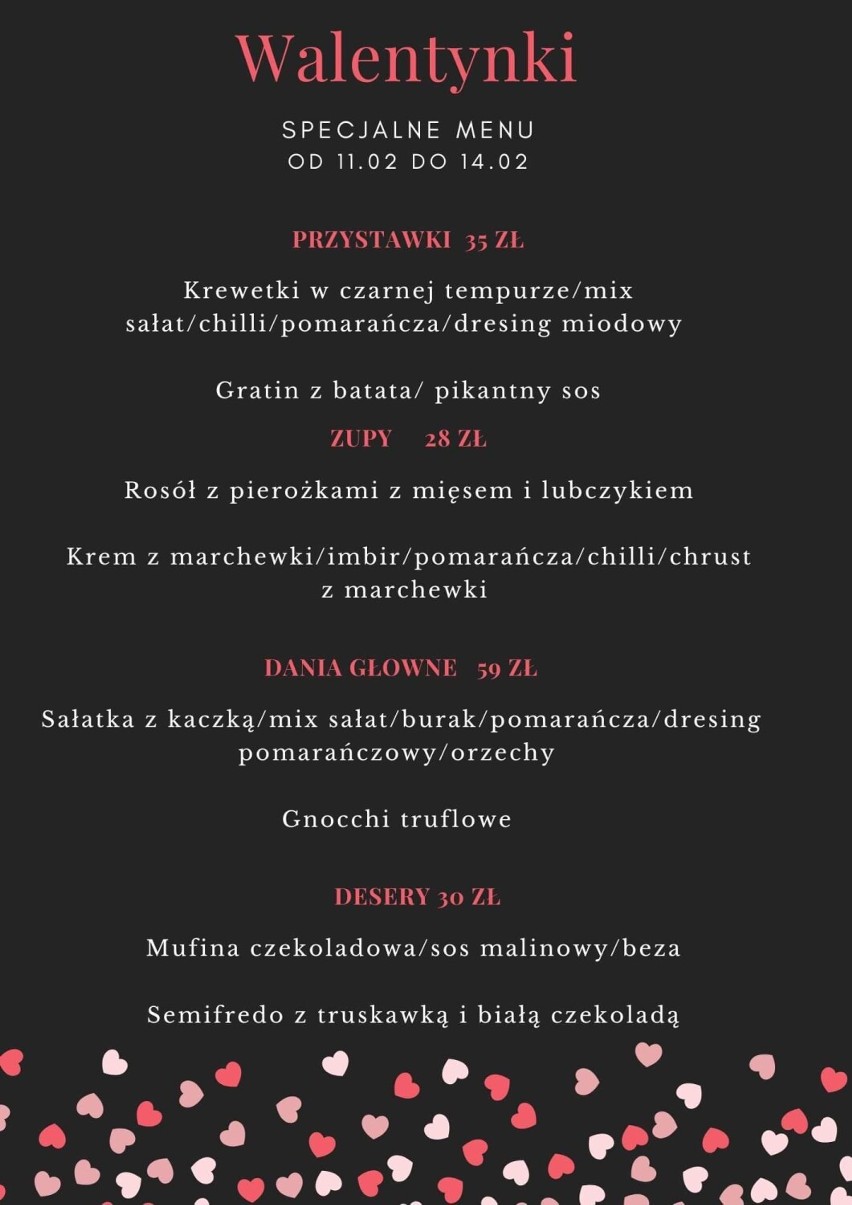 Co na Walentynki 2023 w Wałbrzychu i regionie? Masaże, romantyczne kolacje i miłosny koktajl [POZNAJ MENU]