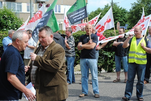 Protest górników w Turku
