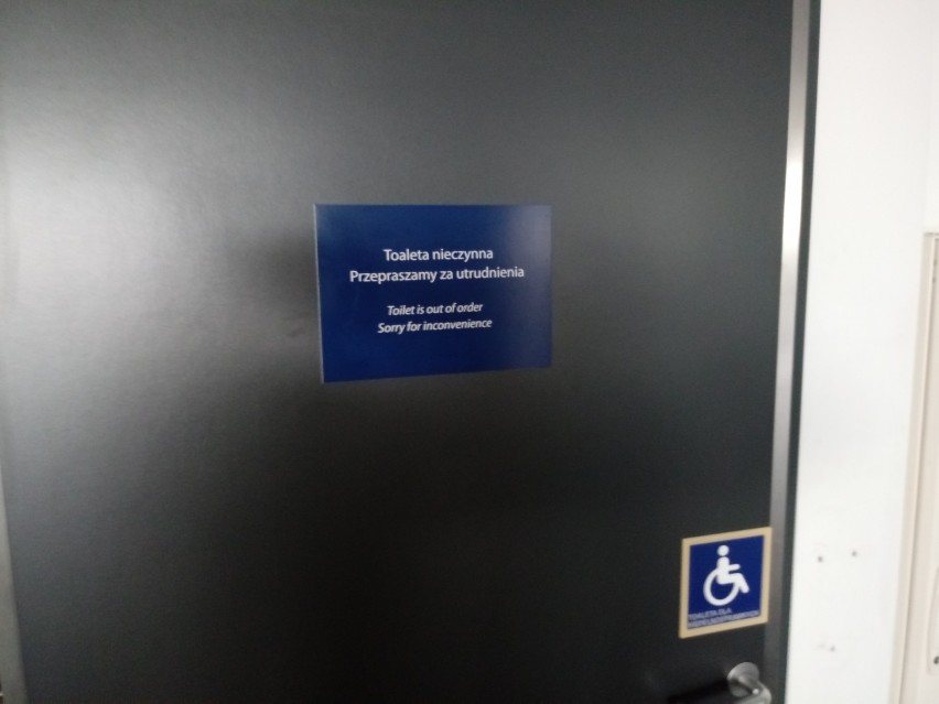 Nowy budynek dworca PKP w Szczecinie, a toaleta zamknięta... [WIDEO, ZDJĘCIA]