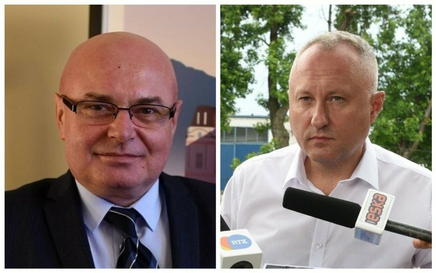 Od lewej: Ryszard Nowak i Ludomir Handzel oficjalnie...