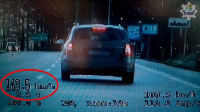 Pędził autem 160 km/h na krajowej szóstce