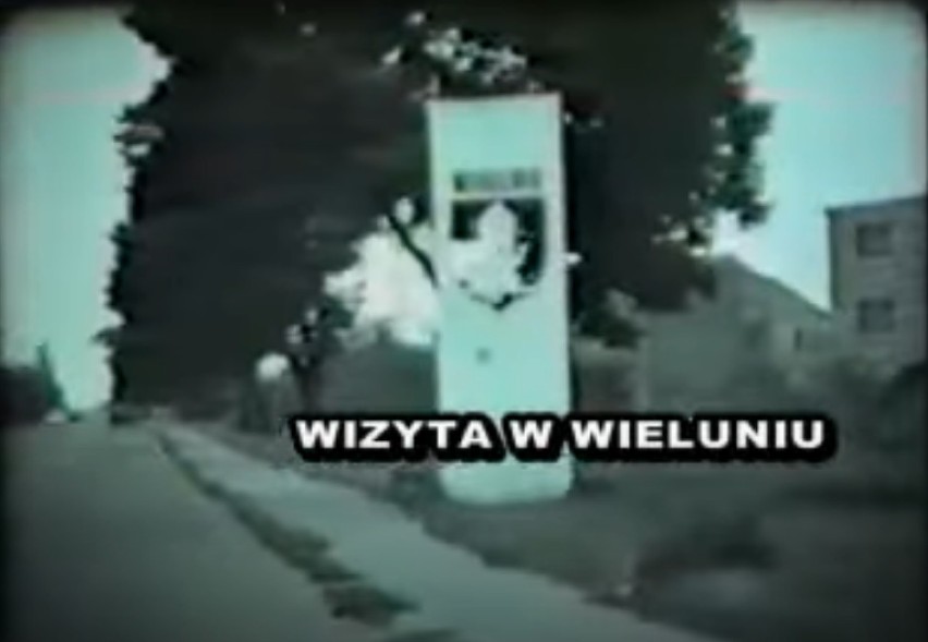 Wieluń widziany kamerą TV Jawor 1983 rok
