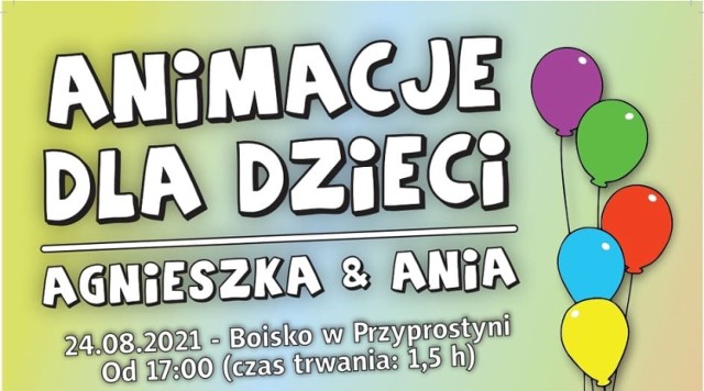 Przyprostynia: Animacje dla dzieci z Agnieszką i Anią. Wtorek - 24 sierpnia 2021