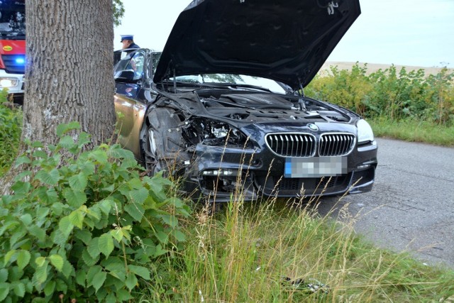 Wypadek na trasie Sośno - Rogalin wyglądał groźnie