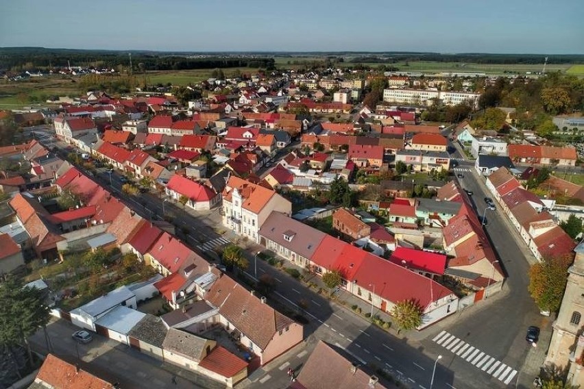 Babimost z lotu ptaka w obiektywie Grzegorza Walkowiaka