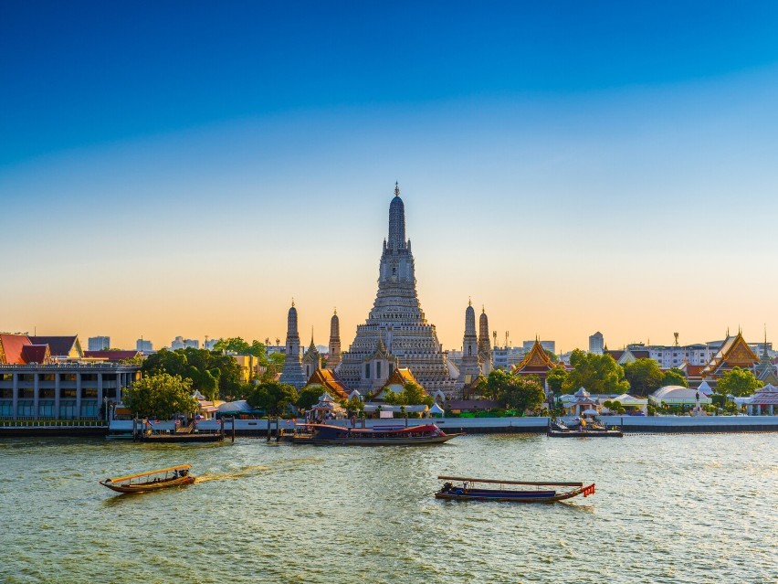 Bangkok, stolica Tajlandii, stoi wysoko w rankingu miast...
