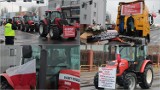 Protest rolników - przejazd ciągników przez Włocławek. Zdjęcia, wideo, 20 lutego 2024