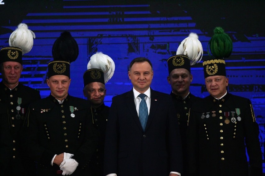 Prezydent Andrzej Duda nagrodził górników [ZDJĘCIA] 