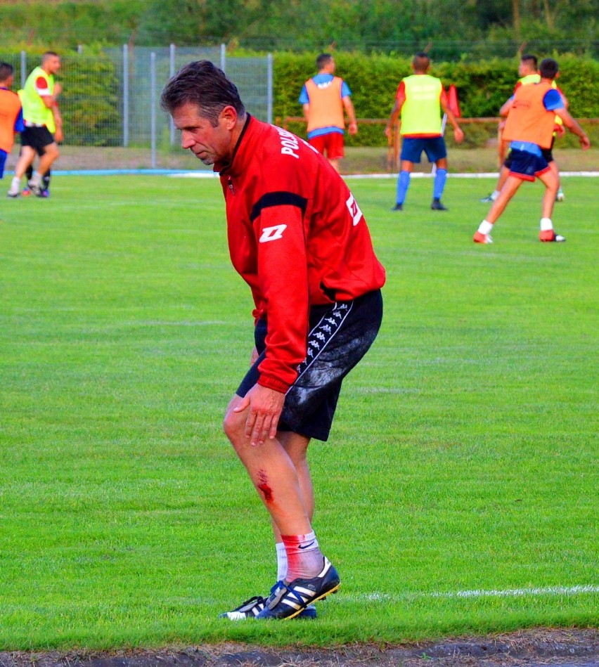 Grzegorz Lewandowski to grający trener MKS Sławy Sławno