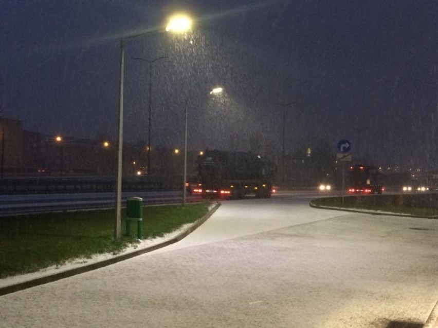 Śnieg na DTŚ: Zima jednak zaskoczyła drogowców? [ZDJĘCIA, WIDEO]