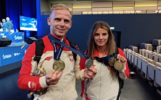 Alicja Bartnicka i Adrian Duszak podczas igrzysk europejskich w Krakowie zdobyli łącznie cztery medale