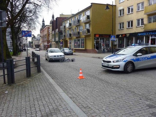 Potrącenie rowerzystki w Lęborku