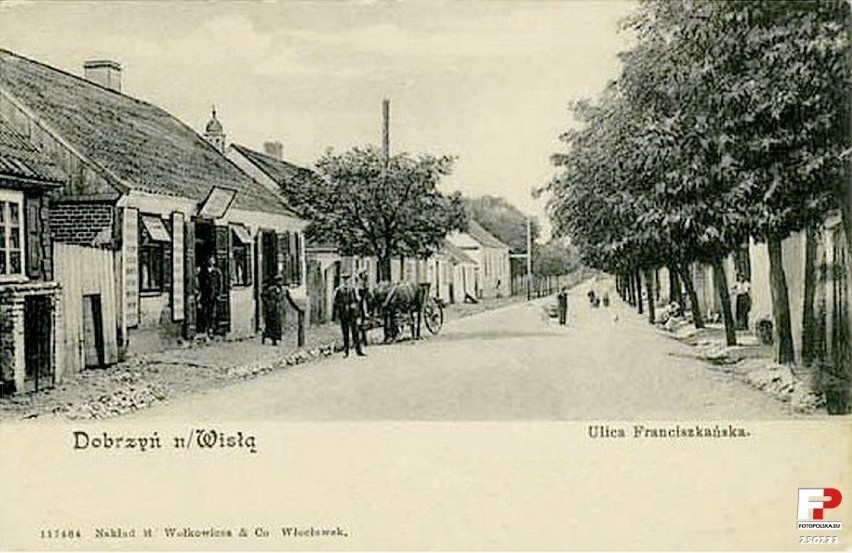 Lata 1910-1915 , Dobrzyń n. Wisłą, ul. Franciszkańska.
